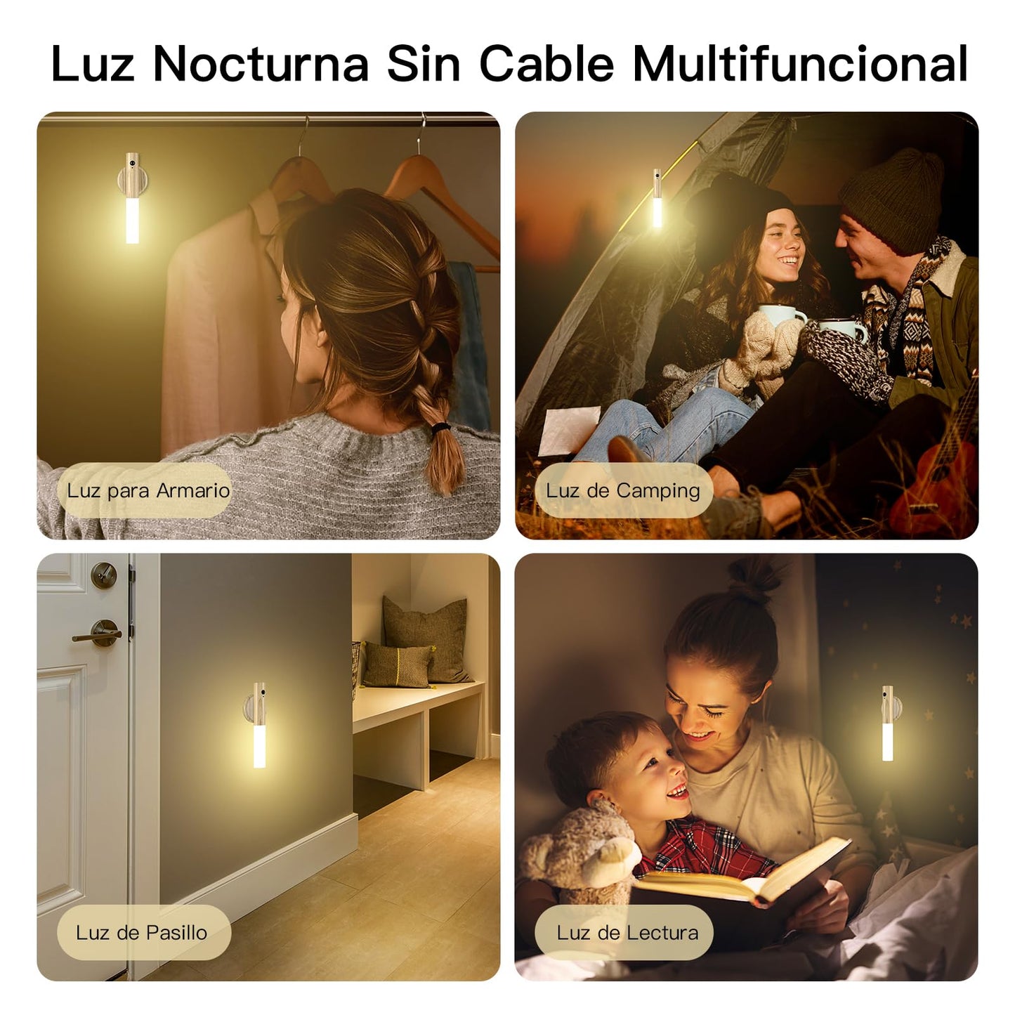 La lámpara LED de madera con sensor inteligente LumiWood Motion®