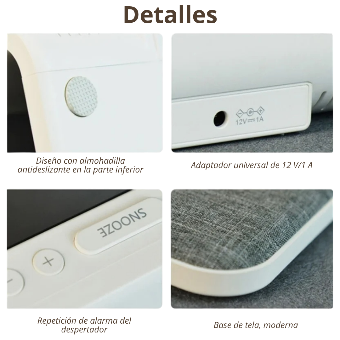 Reloj Digital con Lámpara Inteligente LumiTime ®