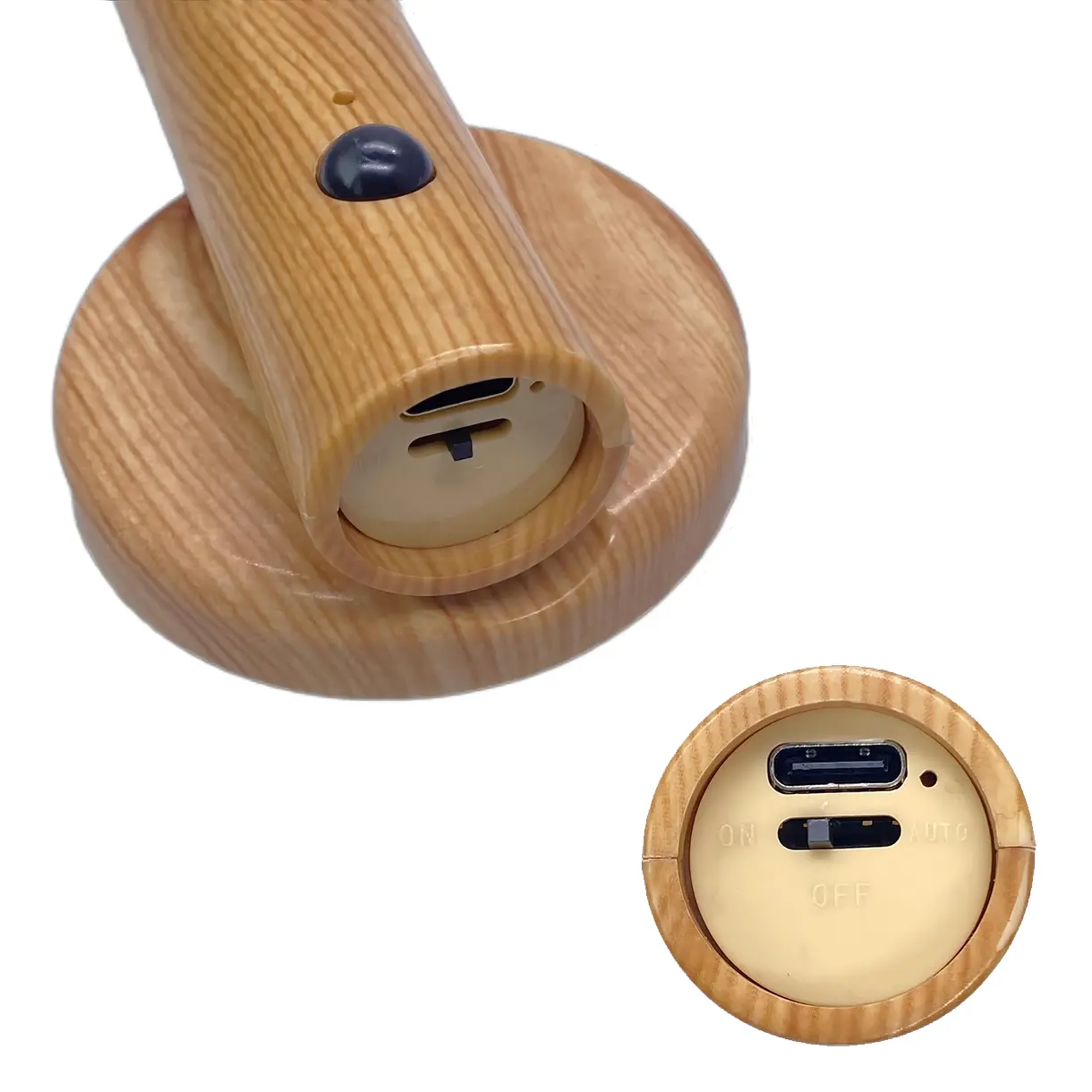 La lámpara LED de madera con sensor inteligente LumiWood Motion®